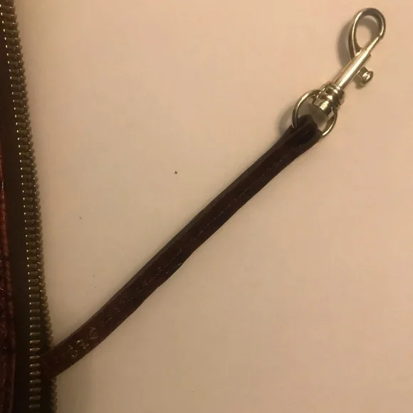 Brahmin Zip Top Croc-Embossed Leather Crossbody Handbag Purse 824 - Picture 13 of 16